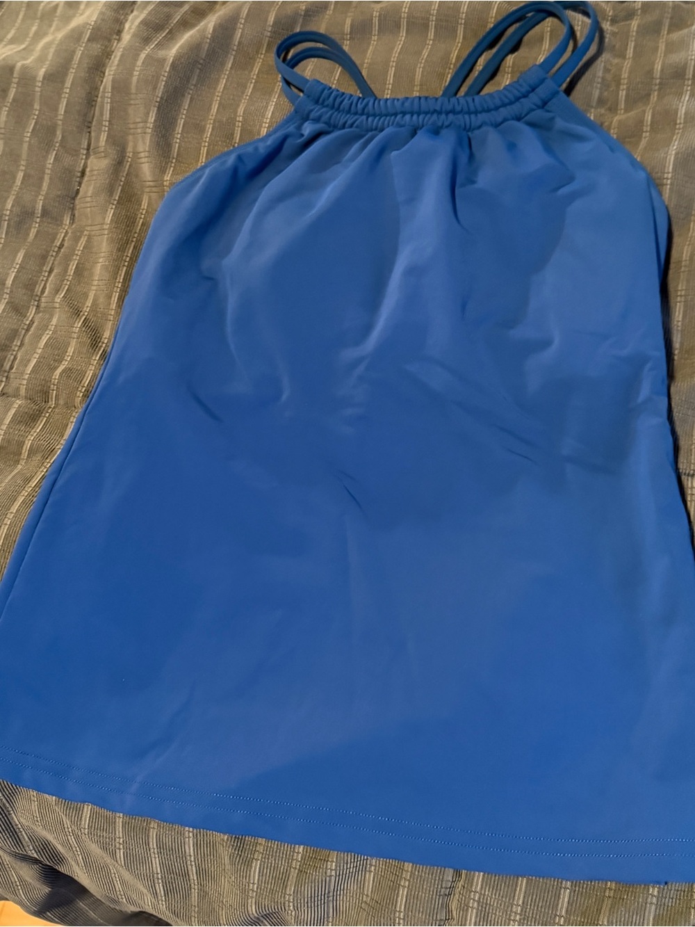 Lime Ricki Electric Blue Swim Tank Cover-Up